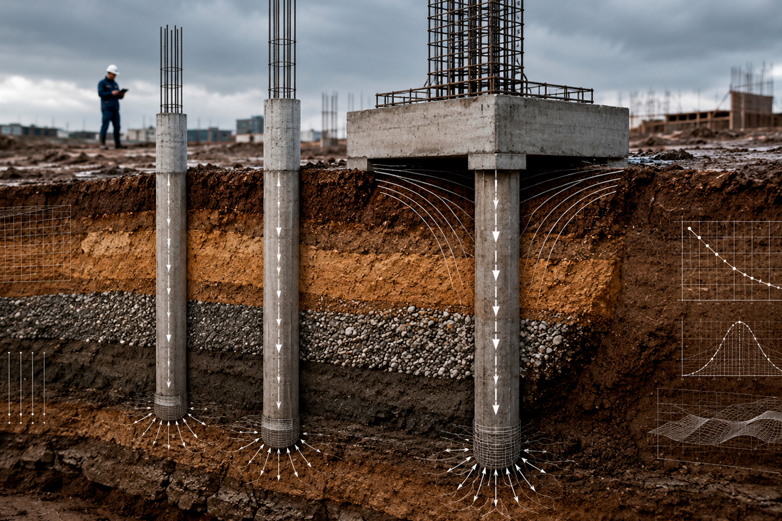 Blog 1 Capacidade de carga das estacas: o que influencia o desempenho da fundação | Engecon Fundações