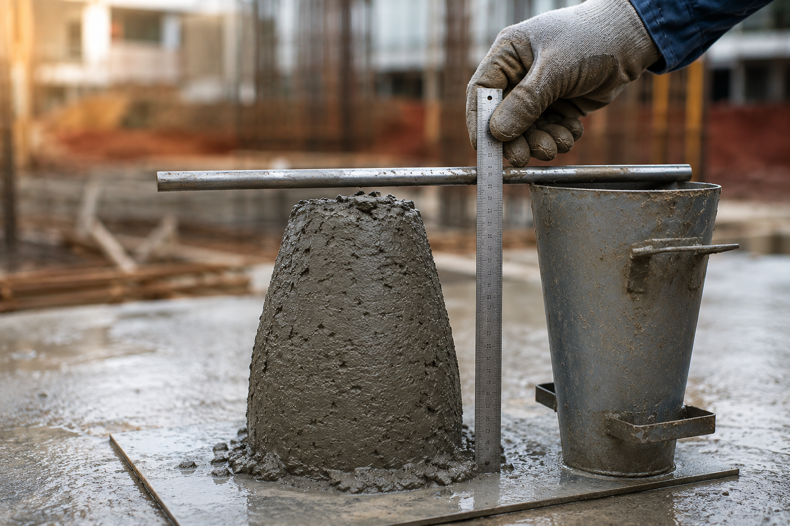 Slump Test: o que é e por que ele é importante na concretagem de fundações?